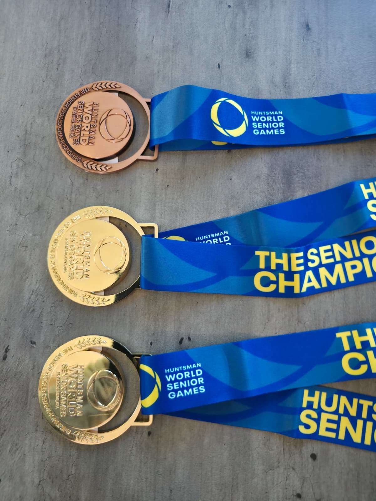 Huntsman World Senior Games medals